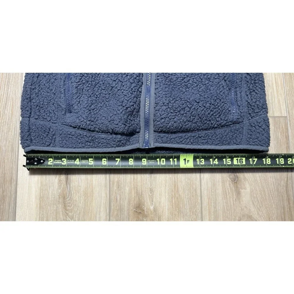 Patagonia Retro Pile Fleece Zip Up Gray Vest - Women Size Medium - Picture 14 of 14